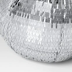 11"x13" Christmas 3D Disco Ball Shape Pillow With Silver Sequins - Wondershop™ -Wondershop GUEST 003ab8dc 8323 42a4 933a 5eec7cca03b3