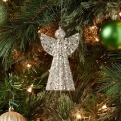 Glittered Angel Christmas Tree Ornament - Wondershop™