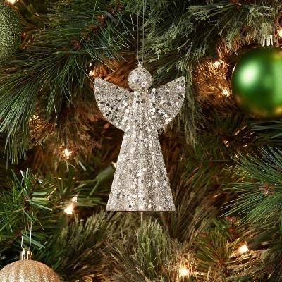 Glittered Angel Christmas Tree Ornament - Wondershop™ 1 Glittered Angel Christmas Tree Ornament - Wondershop™