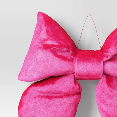 16" Christmas Velvet Bow Decor - Wondershop™ 2 16" Christmas Velvet Bow Decor - Wondershop™ - Image 2