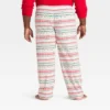 Men's "Let It Snow" Fair Isle Microfleece Holiday Matching Family Pajama Pants - Wondershop™ Cream