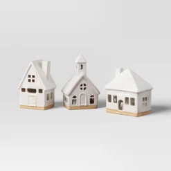 3pc Lit Ceramic Buildings Decorative Christmas Figurine Set - Wondershop™ White 3 3pc Lit Ceramic Buildings Decorative Christmas Figurine Set - Wondershop™ White -Wondershop GUEST 0b1ccda6 afab 4f1b af21 0ab7193b173d