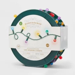 150ct LED Faceted Sphere Christmas String Lights Spool With Green Wire - Wondershop™ 8 150ct LED Faceted Sphere Christmas String Lights Spool With Green Wire - Wondershop™ -Wondershop GUEST 127e0a7f 5268 4fcd 9aeb 45676b319673