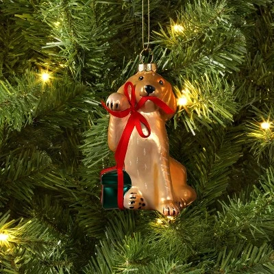 Christmas Glass Dog Ornament - Wondershop™ 1 Christmas Glass Dog Ornament - Wondershop™