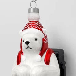 Christmas Glass Delivery Bear Ornament - Wondershop™ 3 Christmas Glass Delivery Bear Ornament - Wondershop™ -Wondershop GUEST 14860bbe 560a 4698 8dd6 2107951f6c76