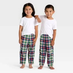 Toddler Plaid Microfleece Holiday Matching Family Pajama Pants - Wondershop™ Cream -Wondershop GUEST 14f3b6b0 d8a5 4fbe b2fd d99602411d2e