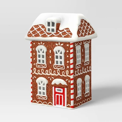Christmas Ceramic Gingerbread House Decor Townhouse - Wondershop™ 2 Christmas Ceramic Gingerbread House Decor Townhouse - Wondershop™ - Image 2