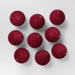 9ct 80mm Christmas Flocked Ball Ornament Set - Wondershop™ 19 9ct 80mm Christmas Flocked Ball Ornament Set - Wondershop™ -Wondershop GUEST 181fadde 19aa 4c5a a47b 843273c5dce6