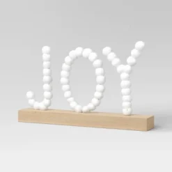 7.75" Battery Operated LED Lit 'JOY' Pom Pom Tabletop Decorative Sign - Wondershop™ 5 7.75" Battery Operated LED Lit 'JOY' Pom Pom Tabletop Decorative Sign - Wondershop™ -Wondershop GUEST 1922a766 e64c 439c 9c2e dc4e273d180e