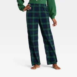 Women's Plaid Microfleece Holiday Matching Family Pajama Pants - Wondershop™ Navy Blue -Wondershop GUEST 1a9fe130 3529 4ac6 b094 61458c99e8b5