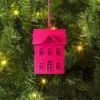 Christmas Metal Hot Pink House Ornament - Wondershop™