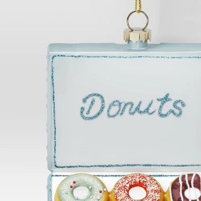 Christmas Glass Donut Box Ornament - Wondershop™ 2 Christmas Glass Donut Box Ornament - Wondershop™ - Image 2
