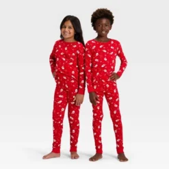 Kids' Ribbed Long Sleeve Shirt And Pants Holiday Matching Family Pajama Set - Wondershop™ Red 9 Kids' Ribbed Long Sleeve Shirt And Pants Holiday Matching Family Pajama Set - Wondershop™ Red -Wondershop GUEST 1f2be3d1 d453 4a95 ad17 1972f0e13a58