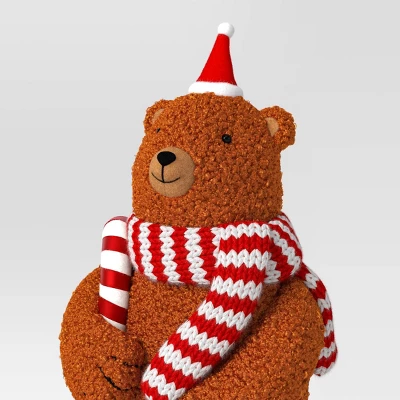 Christmas Fabric Bear Decor - Wondershop™ 2 Christmas Fabric Bear Decor - Wondershop™ - Image 2