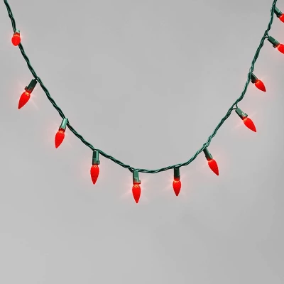 60ct LED C6 Faceted Christmas String Lights With Green Wire - Wondershop™ 7 60ct LED C6 Faceted Christmas String Lights With Green Wire - Wondershop™ - Image 7