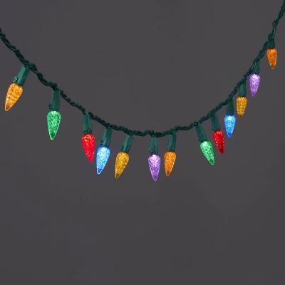 150ct LED C6 Faceted Christmas String Lights Spool With Green Wire - Wondershop™ 5 150ct LED C6 Faceted Christmas String Lights Spool With Green Wire - Wondershop™ - Image 5