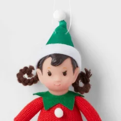 Fabric Elf Child With Braids And Green Hat Christmas Tree Ornament - Wondershop™: Indoor Holiday Decor, Polyester, 9" Height 3 Fabric Elf Child With Braids And Green Hat Christmas Tree Ornament - Wondershop™: Indoor Holiday Decor, Polyester, 9" Height -Wondershop GUEST 27d84d94 e63d 47af 804e 44cd99996465