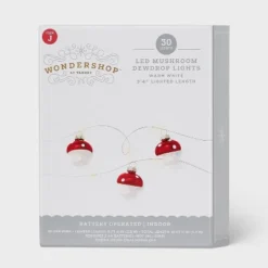 30ct LED Dewdrop With Red Mushrooms Christmas Indoor Novelty String Lights Warm White With Silver Wire - Wondershop™: Fairy Lights 5 30ct LED Dewdrop With Red Mushrooms Christmas Indoor Novelty String Lights Warm White With Silver Wire - Wondershop™: Fairy Lights -Wondershop GUEST 29b7d827 6c97 4c3f a5ff f33b1b3adbdc