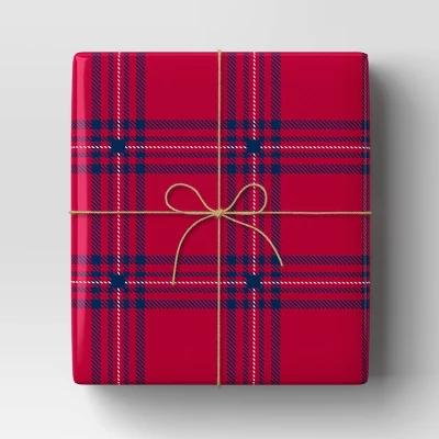 30” 25 Sq Ft Christmas Red And Blue Plaid - Wondershop™ 1 30” 25 Sq Ft Christmas Red And Blue Plaid - Wondershop™