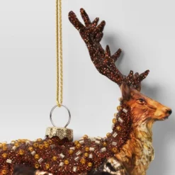 Christmas Brown Glass Reindeer Ornament - Wondershop™ 3 Christmas Brown Glass Reindeer Ornament - Wondershop™ -Wondershop GUEST 2be16f61 469f 477b b0a3 b3b8f787614e