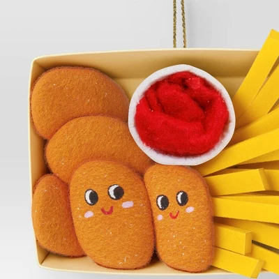 Christmas Fabric Chicken Nuggets Ornament - Wondershop™ 2 Christmas Fabric Chicken Nuggets Ornament - Wondershop™ - Image 2