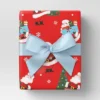 36' Christmas Premium Satin Ribbon Light Blue - Wondershop™