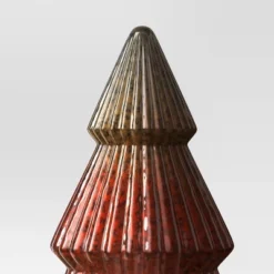 10.25" Battery Operated Lit Glass Christmas Tree Figurine - Wondershop™ -Wondershop GUEST 372f1c76 00f4 419f 90b7 7f5b54637763