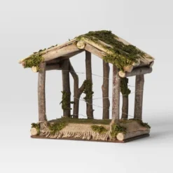 4pc Battery Operated Lit Wood Nativity Scene Figurine Set - Wondershop™ -Wondershop GUEST 3daf7c04 b376 4ef1 bea0 a5165340f1ab