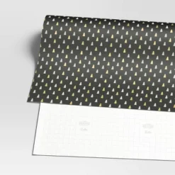 30” 25 Sq Ft Christmas Roll Wrap Gold/Silver Trees On Black - Wondershop™ 3 30” 25 Sq Ft Christmas Roll Wrap Gold/Silver Trees On Black - Wondershop™ -Wondershop GUEST 3f927602 0632 446d 971a 8a0017398061