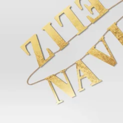 6' Wood 'Feliz Navidad' Christmas Word Garland Gold - Wondershop™: Horizontal Ready-to-Hang Decor 3 6' Wood 'Feliz Navidad' Christmas Word Garland Gold - Wondershop™: Horizontal Ready-to-Hang Decor -Wondershop GUEST 48723e29 385f 47ed ab45 5e3a6da5c970