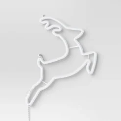 Christmas Faux Neon Leaping Green Deer - Wondershop™ -Wondershop GUEST 48f39ae1 1a66 4bdb b0df 75210fddbbbd