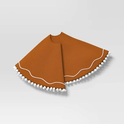 48" Christmas Gingerbread Scene Tree Skirt Brown - Wondershop™ 2 48" Christmas Gingerbread Scene Tree Skirt Brown - Wondershop™ - Image 2