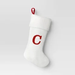 Knit Monogram Christmas Stocking White - Wondershop™ 24 Knit Monogram Christmas Stocking White - Wondershop™ -Wondershop GUEST 50f90659 db4e 4066 a720 cff8454e4234