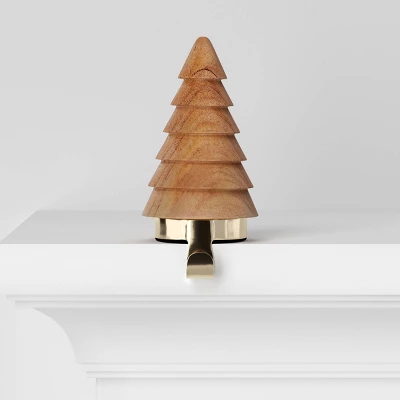 Christmas Wood Tree Stocking Holder - Wondershop™ 4 Christmas Wood Tree Stocking Holder - Wondershop™ - Image 4