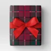 30” 90 Sq Ft Christmas Roll Wrap Tartan Plaid - Wondershop™