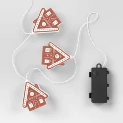 8ct LED Battery Operated Christmas Gingerbread Houses Novelty String Lights Warm White With Clear Wire - Wondershop™ 6 8ct LED Battery Operated Christmas Gingerbread Houses Novelty String Lights Warm White With Clear Wire - Wondershop™ -Wondershop GUEST 5d196f6d 1b3d 42c8 a982 527d8e1224dc