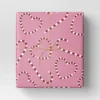 30” 55 Sq Ft Christmas Roll Wrap Red/White Heart/Candy Canes On Pink - Wondershop™