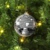 4" Christmas Disco Ball Ornament Silver - Wondershop™