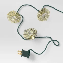 20ct Christmas Tinsel Lights Gold With Warm White Lights With Green Wire - Wondershop™ 5 20ct Christmas Tinsel Lights Gold With Warm White Lights With Green Wire - Wondershop™ -Wondershop GUEST 6486fa41 58f8 4962 88df f429af3d78e3