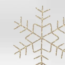 15.5" Pre-lit LED Metal Snowflake Christmas Tree Topper Champagne Gold With Warm White Lights - Wondershop™: Indoor Decor: Indoor Decor -Wondershop GUEST 67feb1ae c88d 40bb ba01 4e8d9f14f5ca