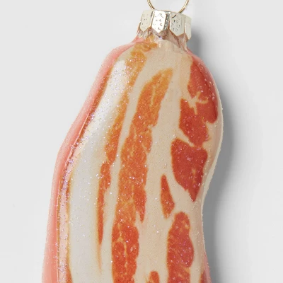Bacon Glass Christmas Tree Ornament - Wondershop™: Gold, Indoor 2 Bacon Glass Christmas Tree Ornament - Wondershop™: Gold, Indoor - Image 2