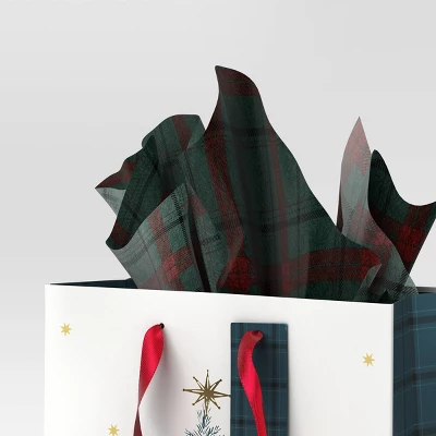 30ct Christmas Tissue Paper Green Plaid/Red/White - Wondershop™ 1 30ct Christmas Tissue Paper Green Plaid/Red/White - Wondershop™