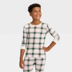 Kids' Plaid Ribbed Long Sleeve Shirt And Pants Holiday Matching Family Pajama Set - Wondershop™ Cream 6 Kids' Plaid Ribbed Long Sleeve Shirt And Pants Holiday Matching Family Pajama Set - Wondershop™ Cream -Wondershop GUEST 75ac6c6f e455 4688 9820 9676a4b869b7