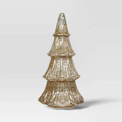 12" Christmas Mercury Lit Glass Tiered Classic Tree Decor - Wondershop™ 2 12" Christmas Mercury Lit Glass Tiered Classic Tree Decor - Wondershop™ - Image 2