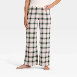 Women's Plaid Ribbed Holiday Matching Family Pajama Pants - Wondershop™ Cream -Wondershop GUEST 796f004d f8c0 46f1 b46a 49ad86da006c