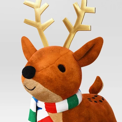 13" Battery Operated Animated Plush Dancing Reindeer Figurine - Wondershop™ Brown 2 13" Battery Operated Animated Plush Dancing Reindeer Figurine - Wondershop™ Brown - Image 2