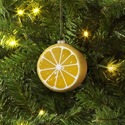 Christmas Glass Sliced Open Lemon Ornament - Wondershop™ 1 Christmas Glass Sliced Open Lemon Ornament - Wondershop™