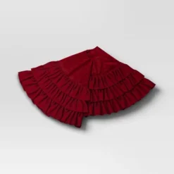 48" Velvet Tree Skirt With 3 Layers Of Ruffles - Wondershop™ -Wondershop GUEST 89491204 4e39 4e3d b278 76152654b916