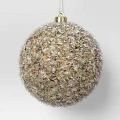 9ct Christmas Tinsel Ball Champagne - Wondershop™ -Wondershop GUEST 89c2fe7b 0acf 408d b0e8 cfdac8e51dcf