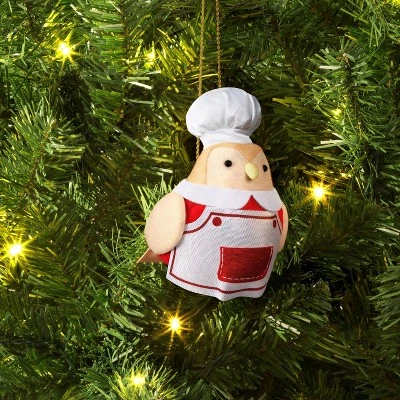 Christmas Fabric Chef Bird Ornament - Wondershop™ 1 Christmas Fabric Chef Bird Ornament - Wondershop™